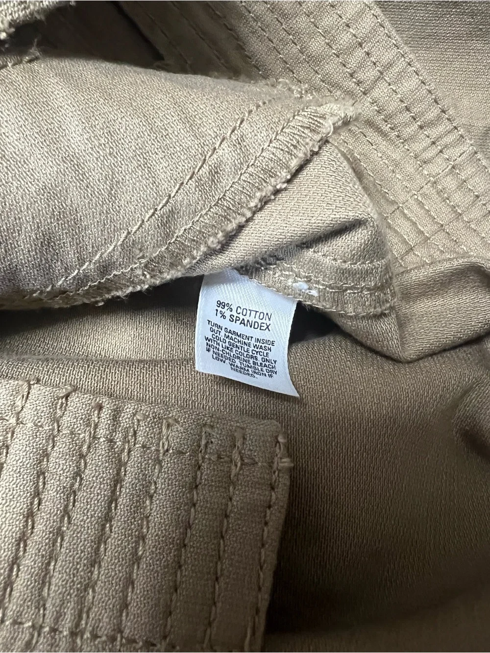 Hinge Nordstrom Khaki Beige Cropped Pleated Jacket 3/4 Sleeve Cotton Blend
